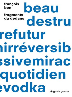 cover image of Fragments du dedans